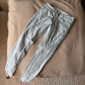 Pilcro Blue Stripe Skinny Jean